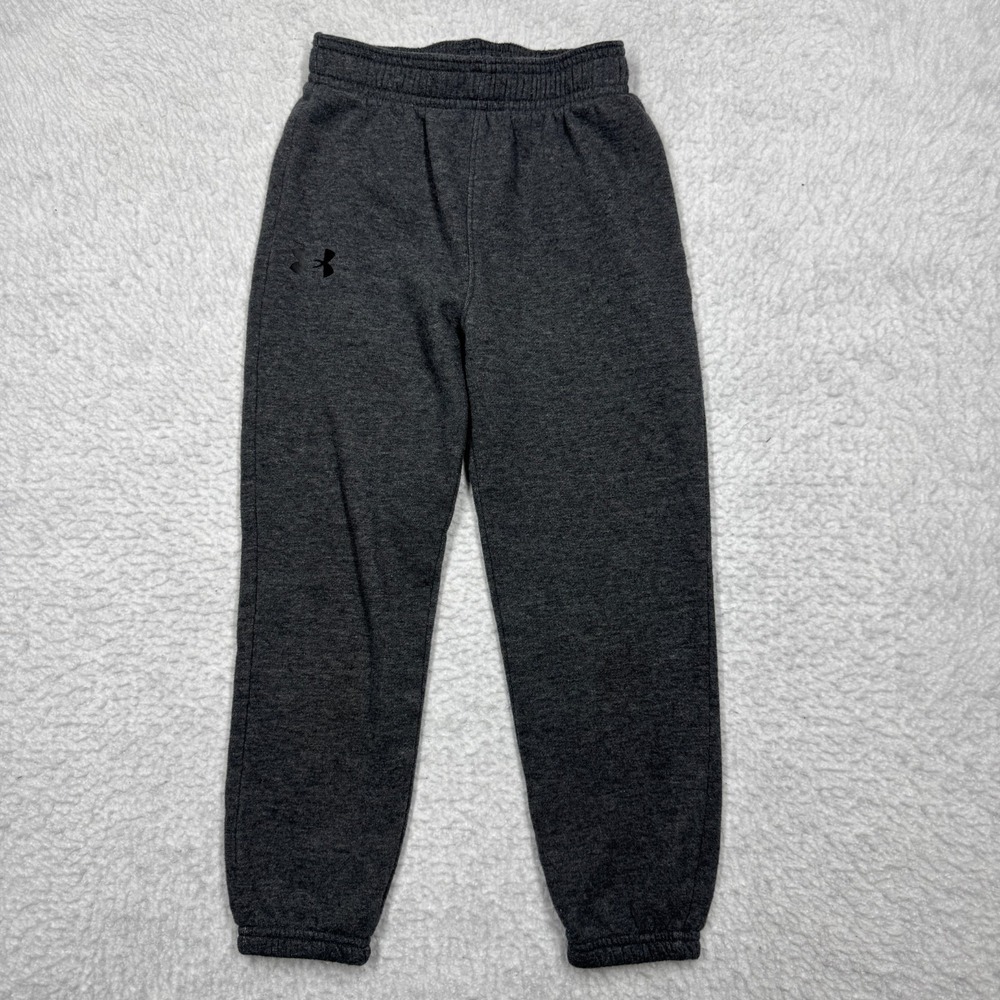 Under Armour Tapered Leg Joggers Sweat Pants Gray Youth Boys Size 6
